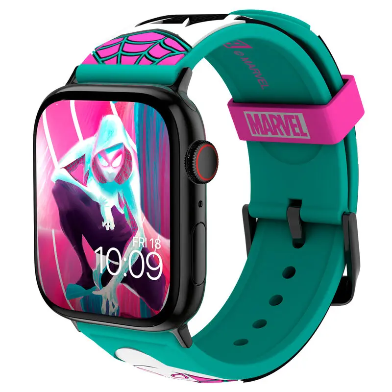 Marvel Spiderman Ghost-Spider Gwen strap + face designs product photo