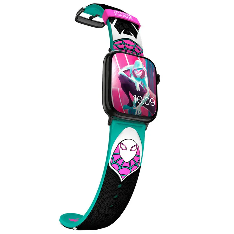 Marvel Spiderman Ghost-Spider Gwen strap + face designs product photo