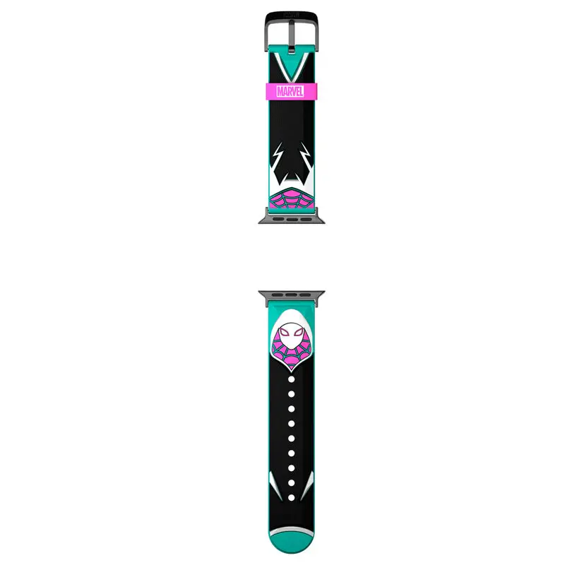 Marvel Spiderman Ghost-Spider Gwen strap + face designs product photo