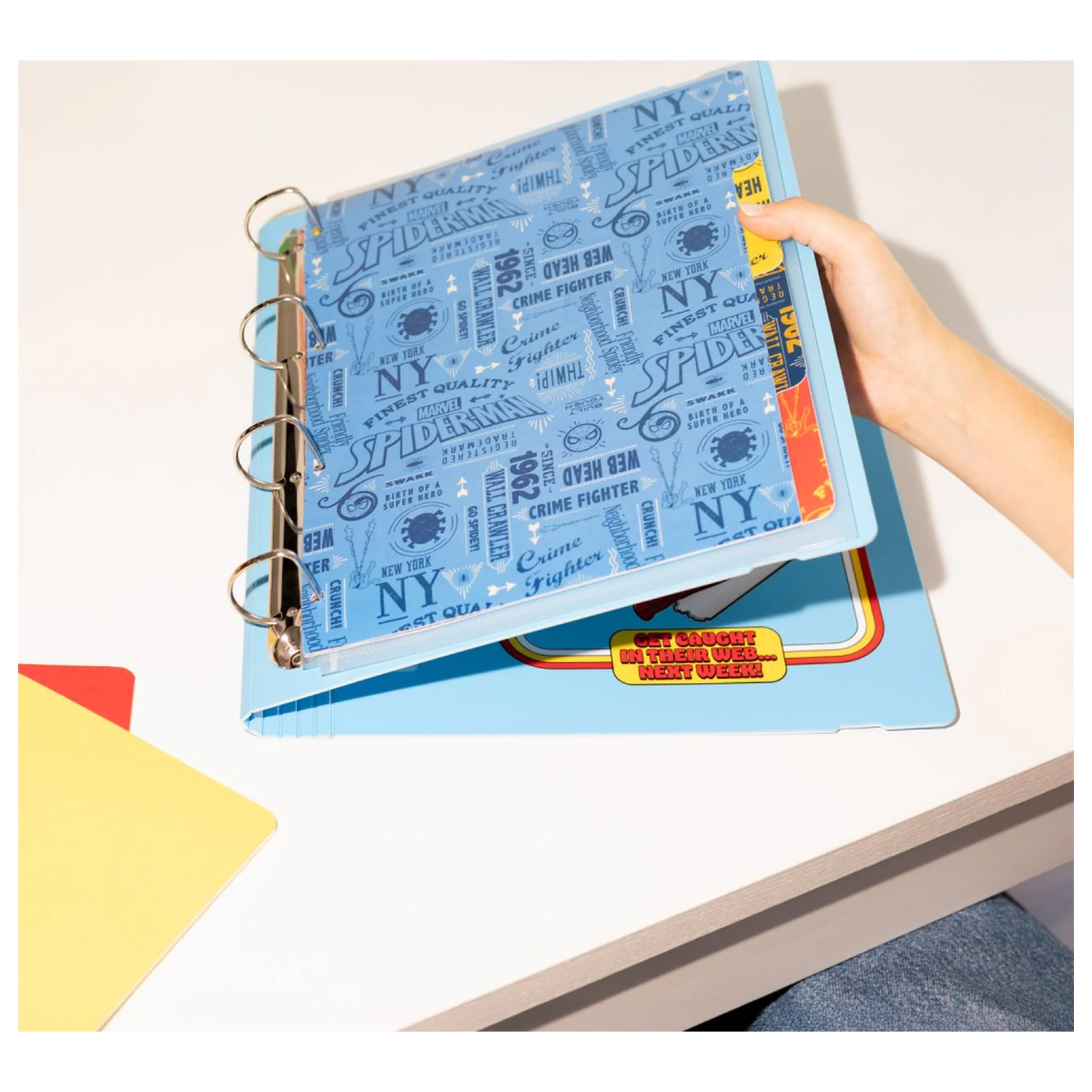 Marvel Spiderman 4 ring folder product photo