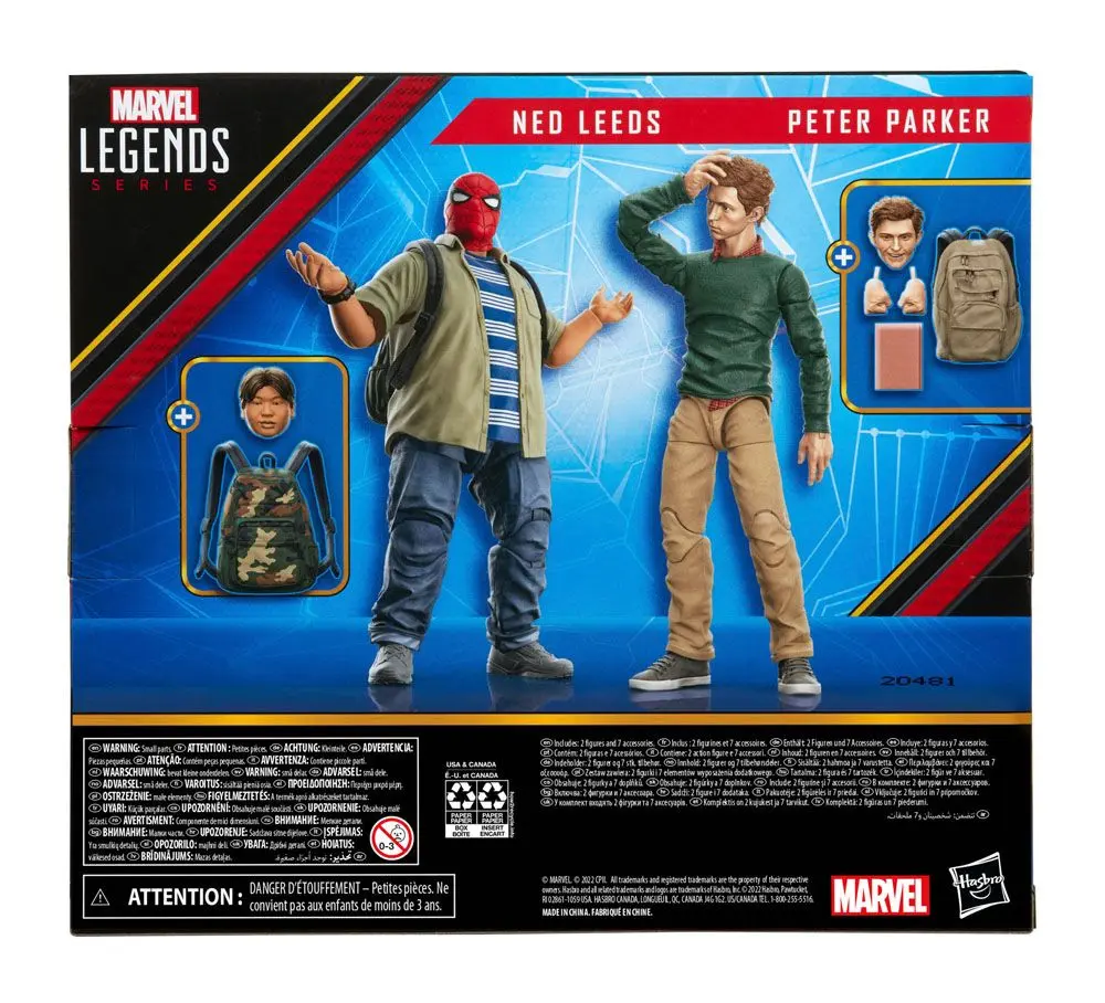 Spider-Man: Homecoming Marvel Legends Action Figure 2-Pack  2022 Ned Leeds &amp; Peter Parker 15 cm product photo
