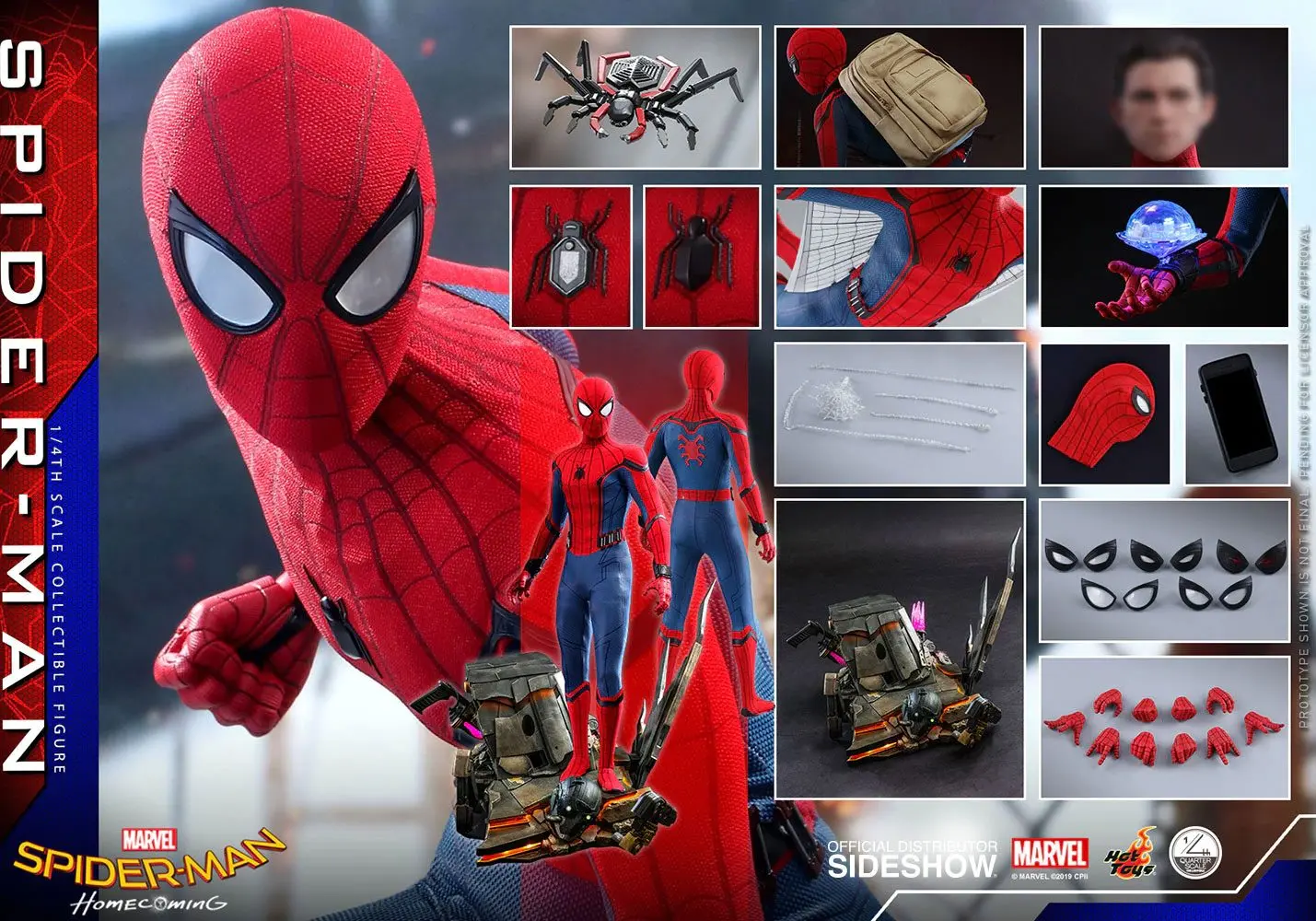 Spider-Man: Homecoming Quarter Scale Series Action Figure 1/4 Spider-Man 44 cm product photo
