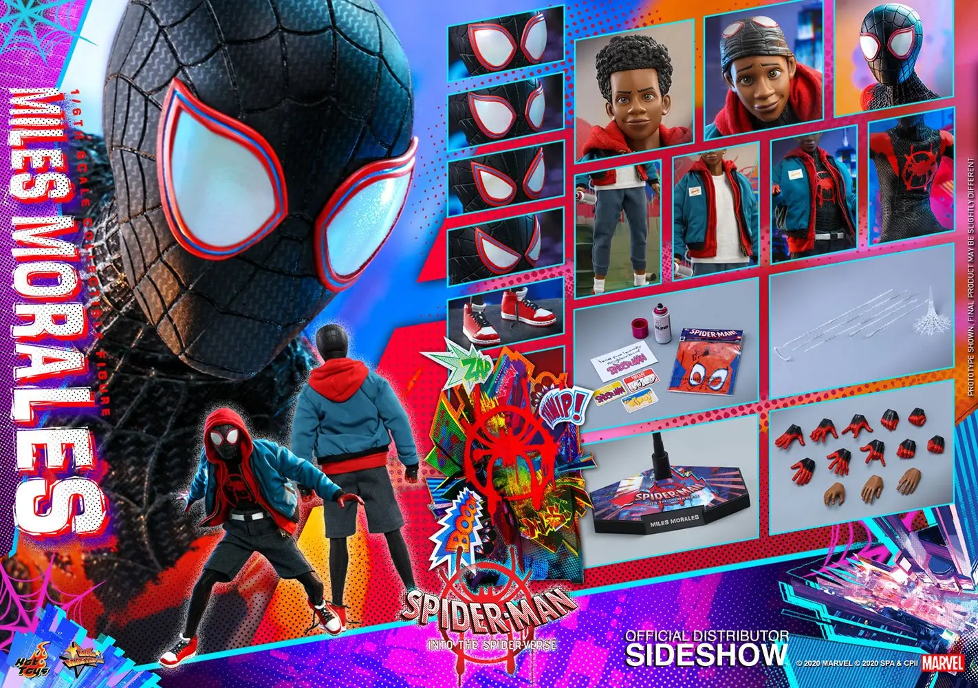 Spider-Man: Into the Spider-Verse Movie Masterpiece Action Figure 1/6 Miles Morales 29 cm product photo