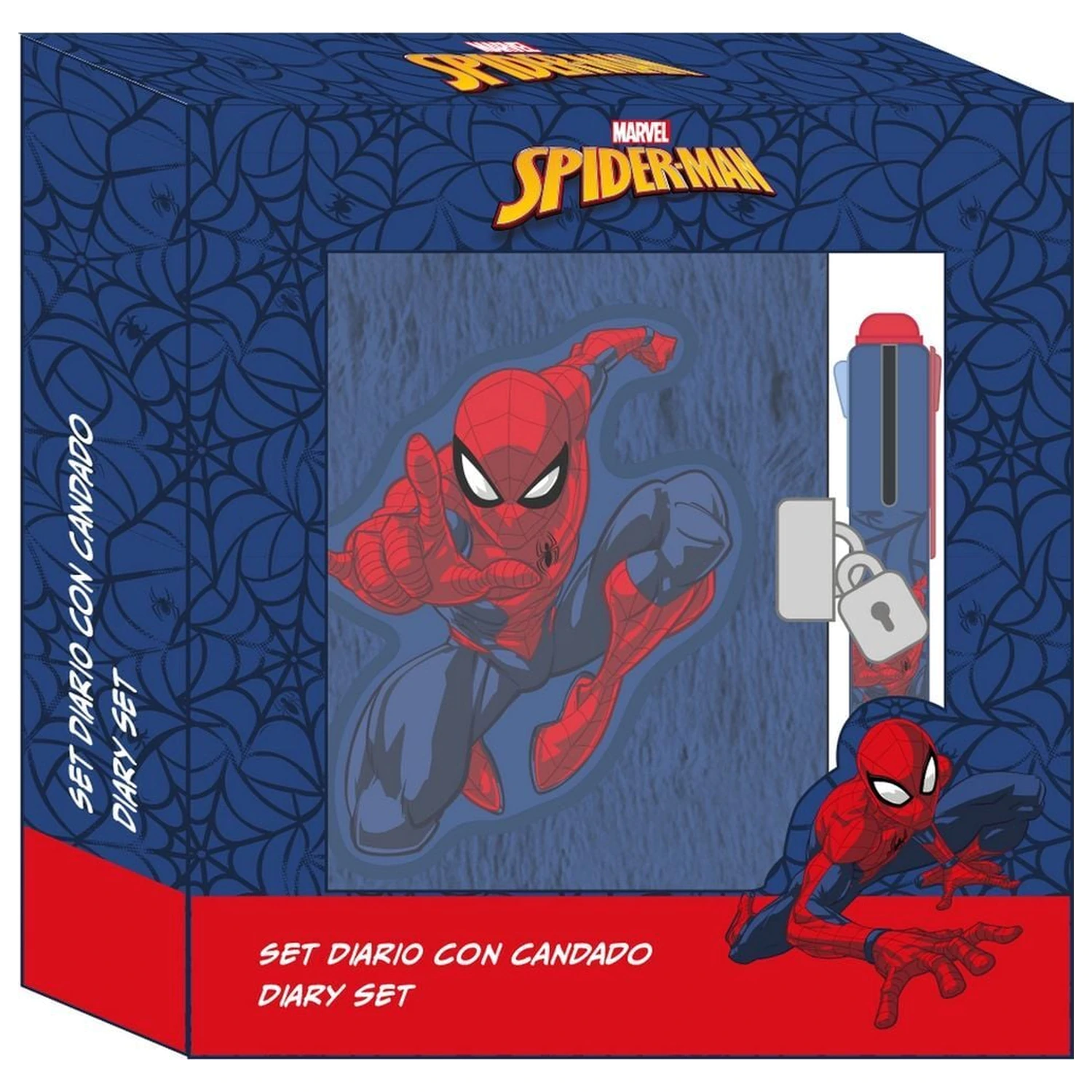 Marvel Spiderman Diary + 4-colour pen product photo