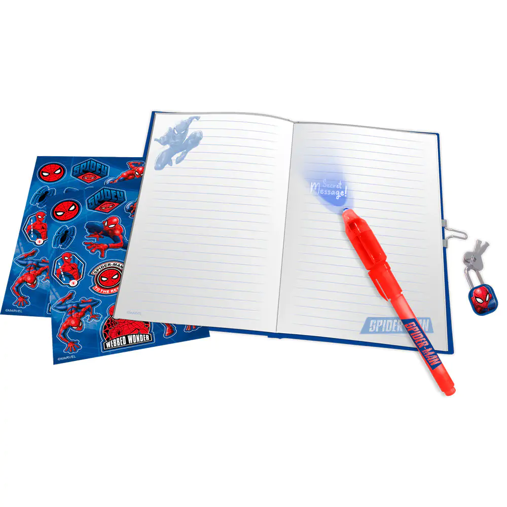 Marvel Spiderman Diary and Magic pen product photo