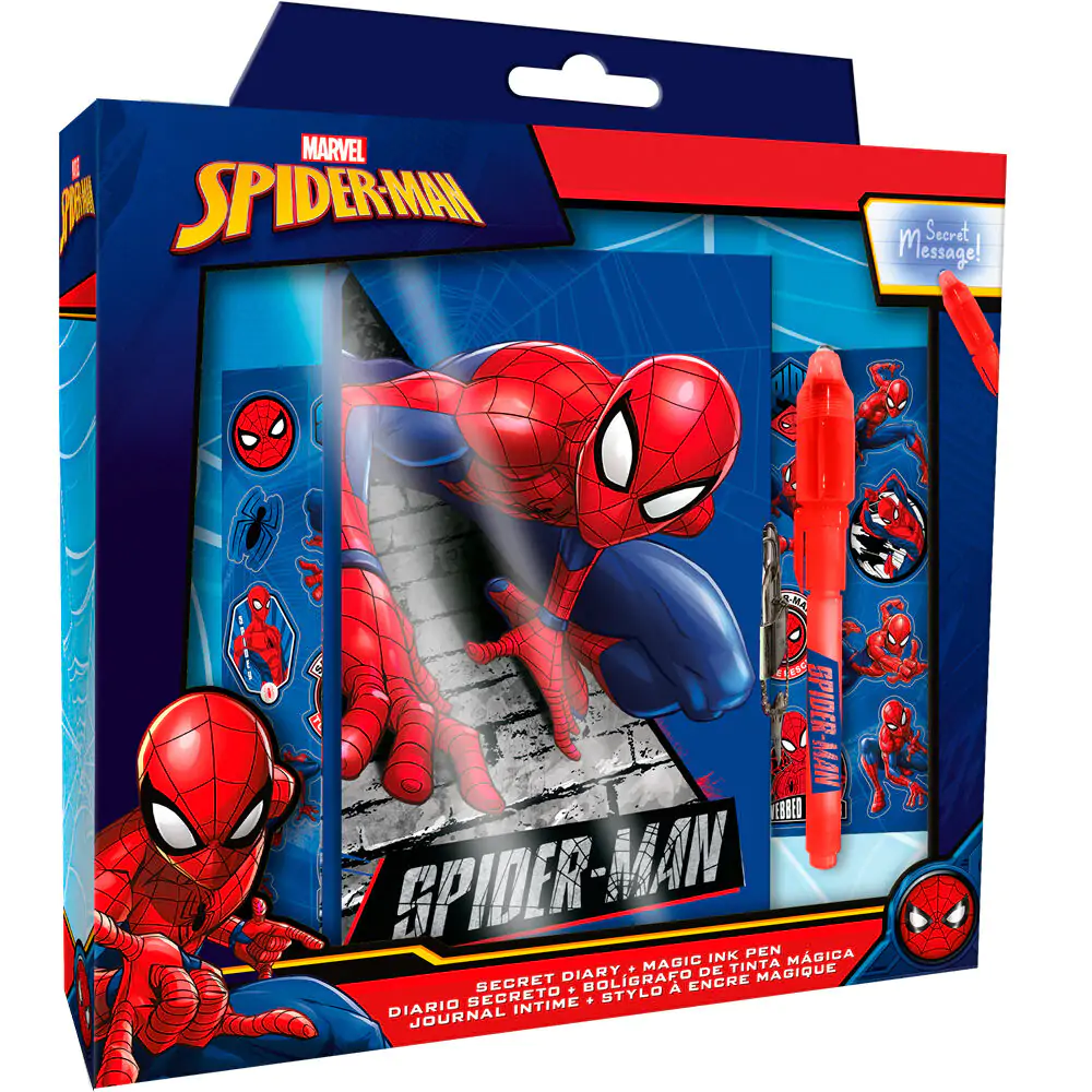 Marvel Spiderman Diary and Magic pen product photo
