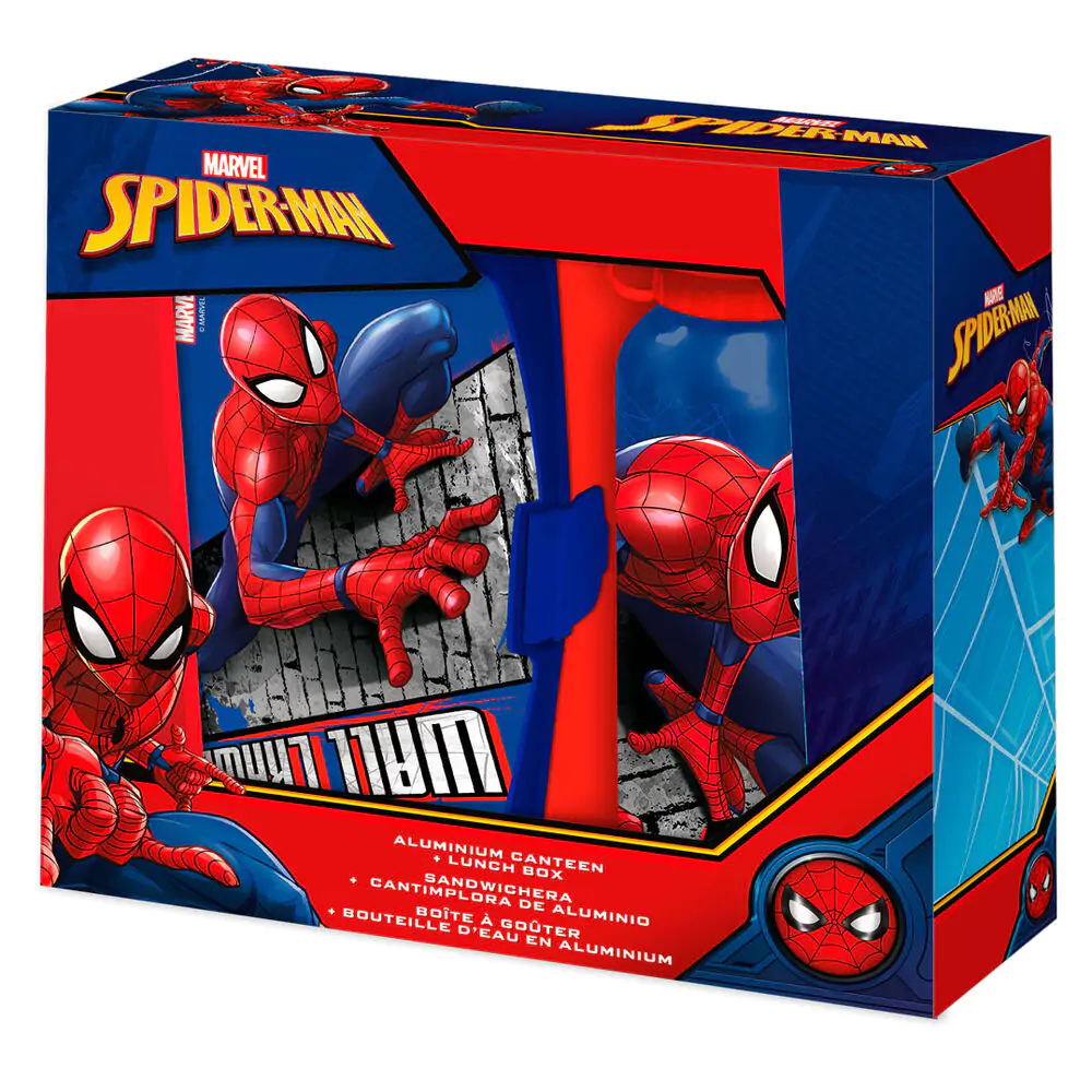 Marvel Spiderman canteen + lunchbox set 500ml product photo