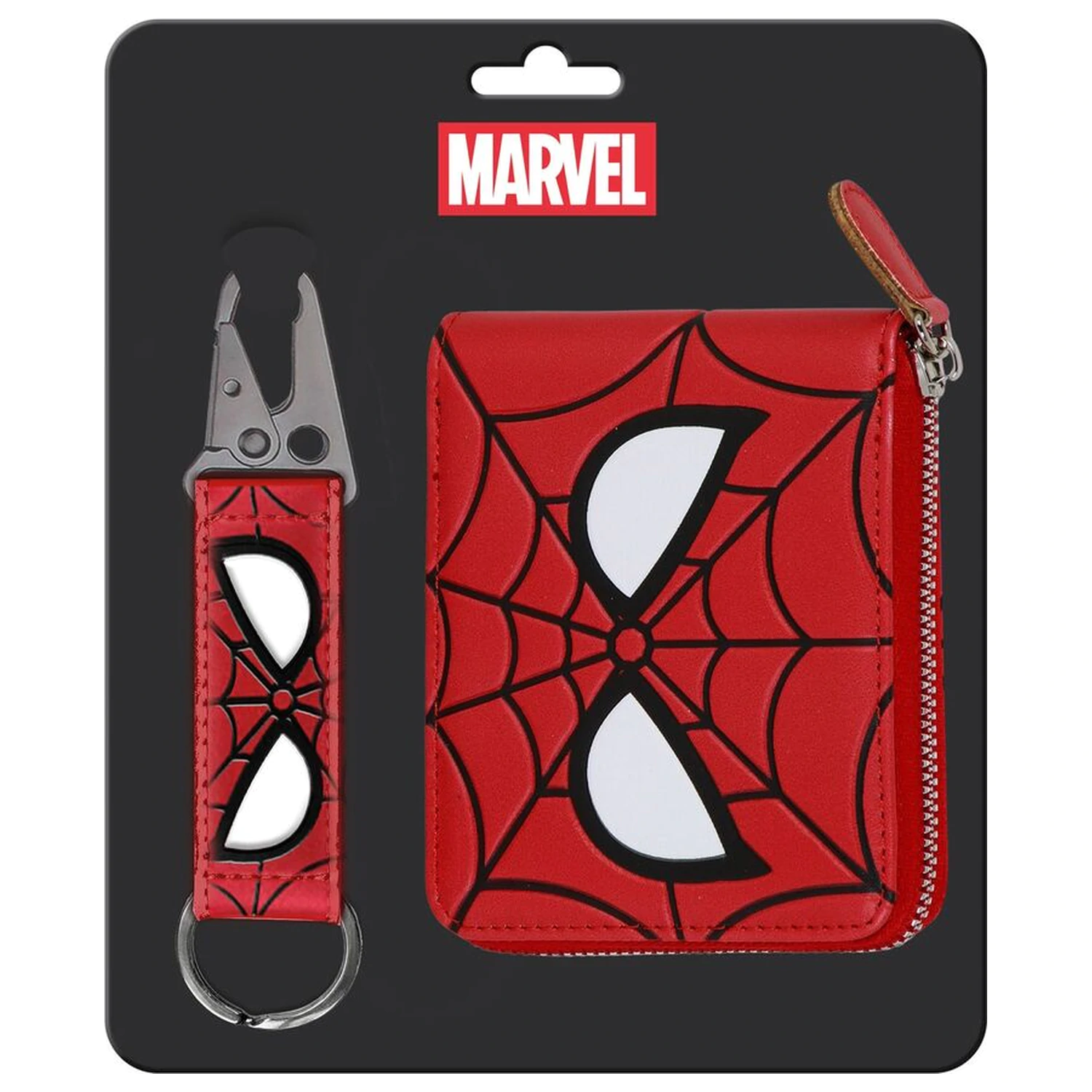 Marvel Spiderman keyring + wallet set product photo