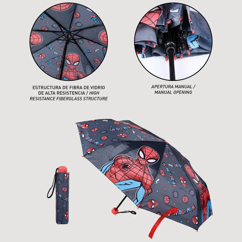 Marvel Spiderman manual folding umbrella 50cm product photo