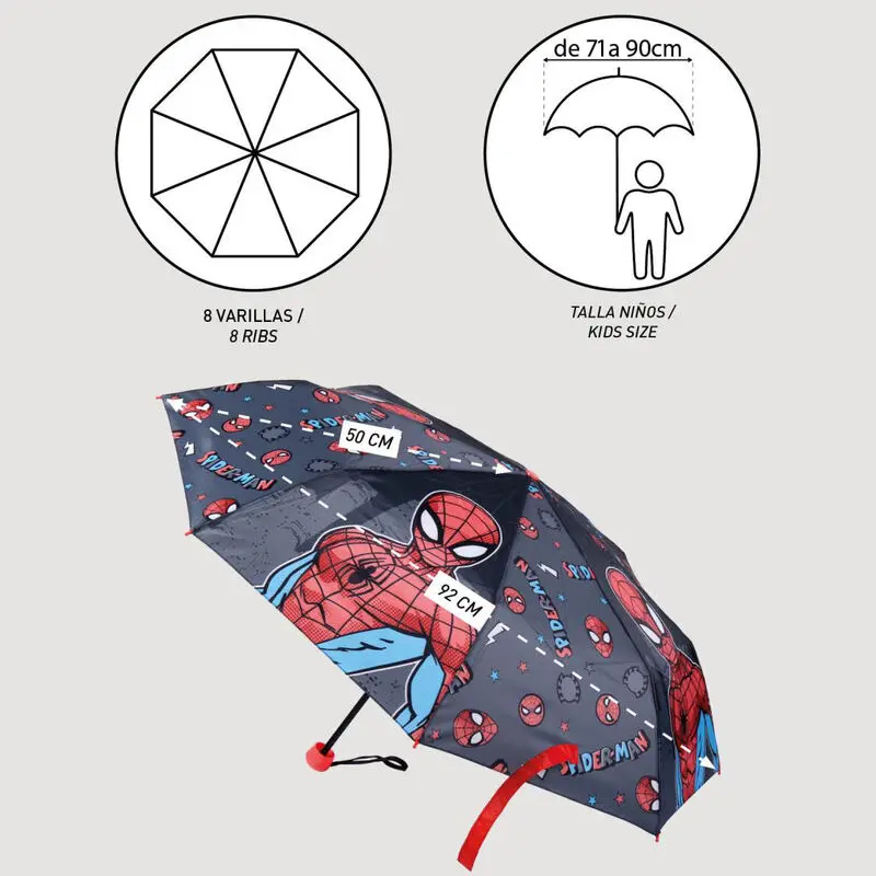 Marvel Spiderman manual folding umbrella 50cm product photo