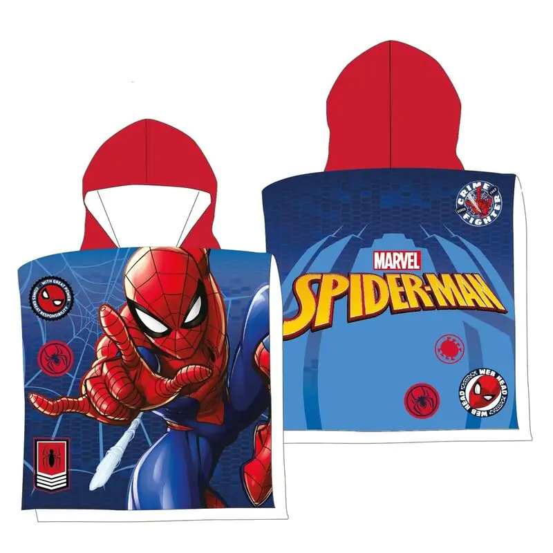 Marvel Spiderman microfibre poncho beach towel product photo