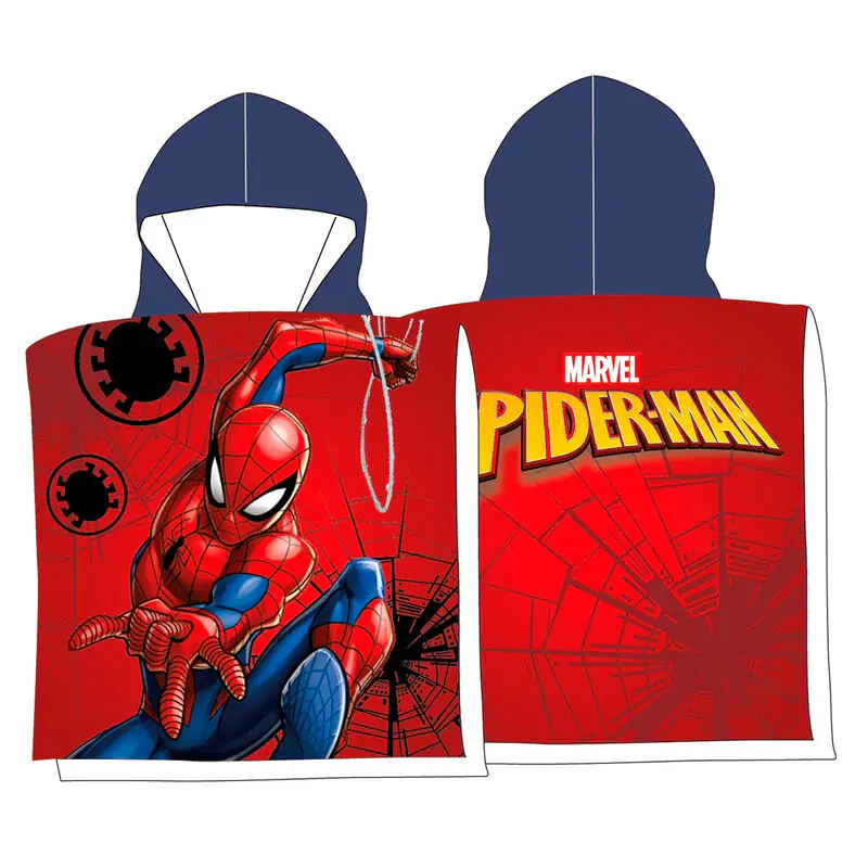 Marvel Spiderman microfibre poncho towel termékfotó