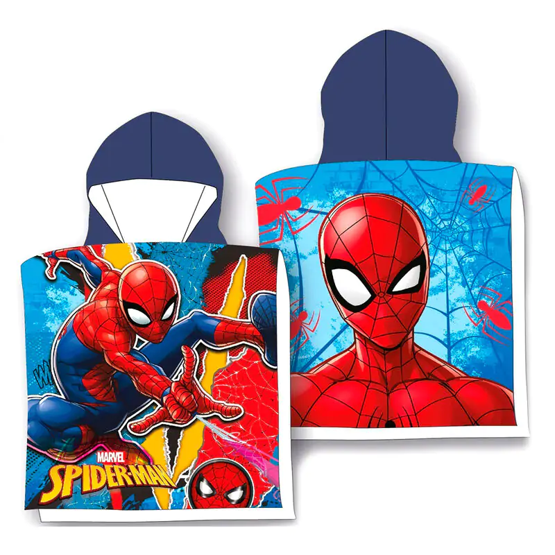 Marvel Spiderman microfibre poncho towel termékfotó