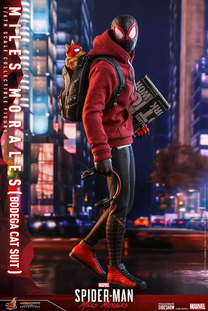 Spider-Man: Miles Morales Videogame Masterpiece Action Figure 1/6 Miles Morales Bodega Cat Suit 29cm product photo