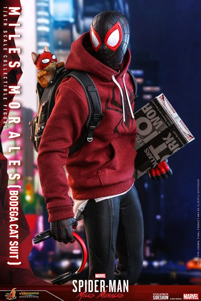 Spider-Man: Miles Morales Videogame Masterpiece Action Figure 1/6 Miles Morales Bodega Cat Suit 29cm product photo