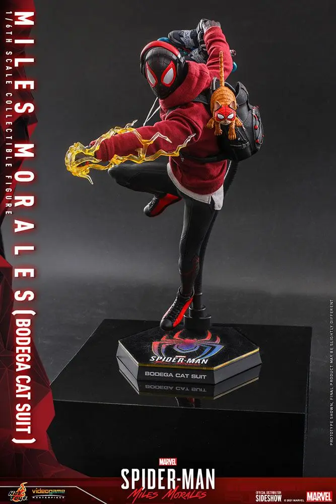 Spider-Man: Miles Morales Videogame Masterpiece Action Figure 1/6 Miles Morales Bodega Cat Suit 29cm product photo