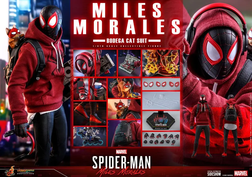 Spider-Man: Miles Morales Videogame Masterpiece Action Figure 1/6 Miles Morales Bodega Cat Suit 29cm product photo