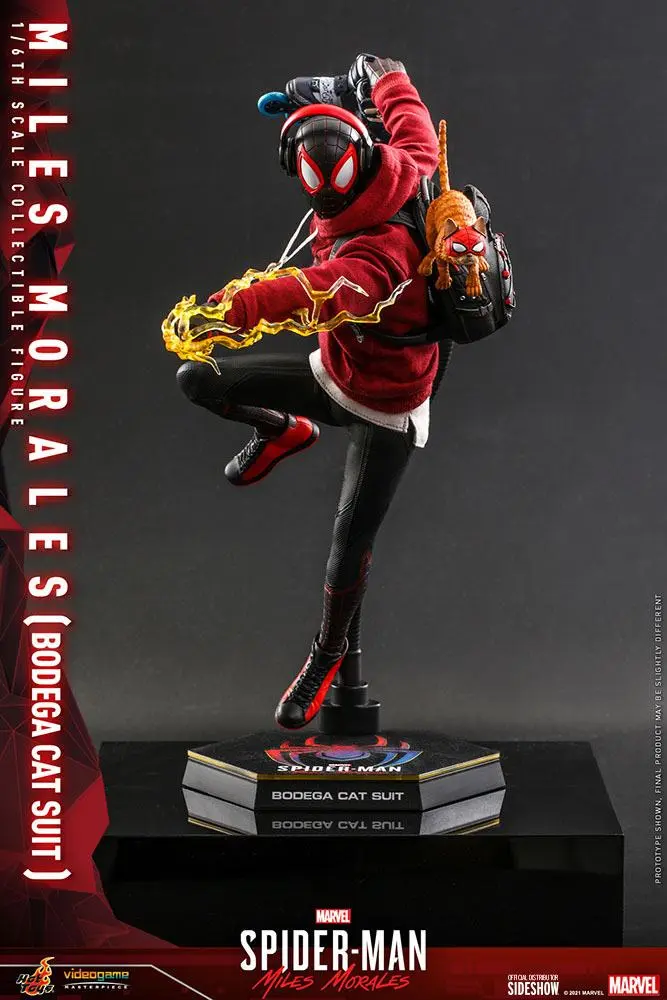 Spider-Man: Miles Morales Videogame Masterpiece Action Figure 1/6 Miles Morales Bodega Cat Suit 29cm product photo