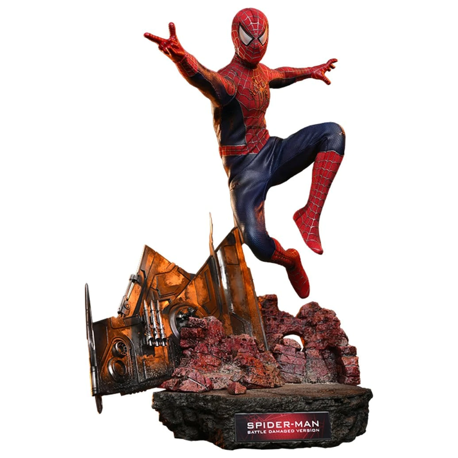 Spider-Man Movie Masterpiece Action Figure 1/6 Spider-Man (Battle Damaged Version) 30 cm product photo