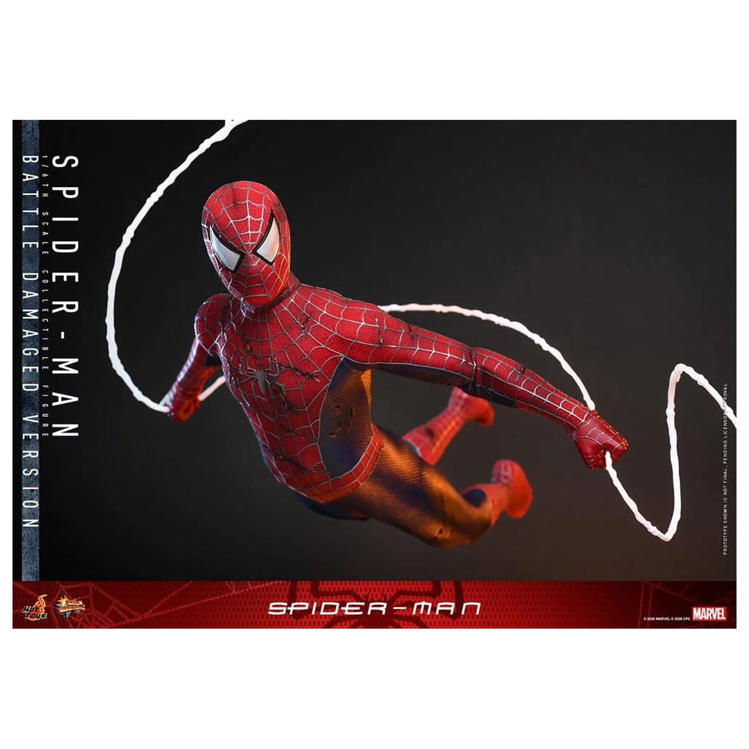 Spider-Man Movie Masterpiece Action Figure 1/6 Spider-Man (Battle Damaged Version) 30 cm product photo