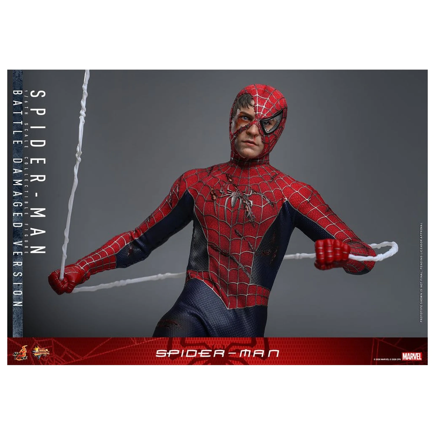 Spider-Man Movie Masterpiece Action Figure 1/6 Spider-Man (Battle Damaged Version) 30 cm product photo