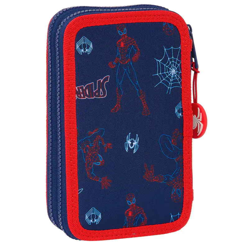 Marvel Spiderman Neon double pencil case 28pcs product photo