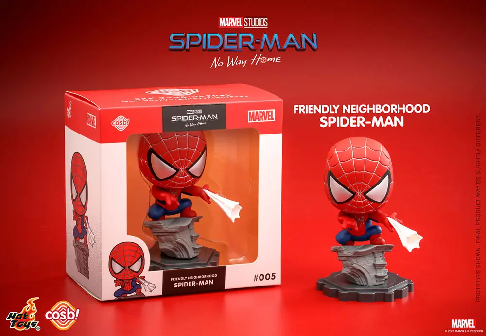 Spider-Man: No Way Home Cosbi Mini Figure Friendly Neighborhood Spider-Man 8 cm product photo