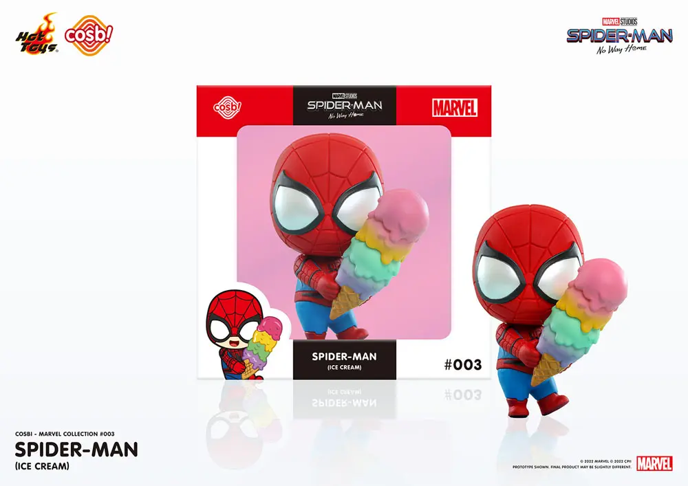 Spider-Man: No Way Home Cosbi Mini Figure Spider-Man (Ice Cream) 8 cm product photo