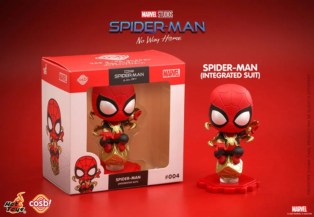 Spider-Man: No Way Home Cosbi Mini Figure Spider-Man (Integrated Suit) 8 cm product photo