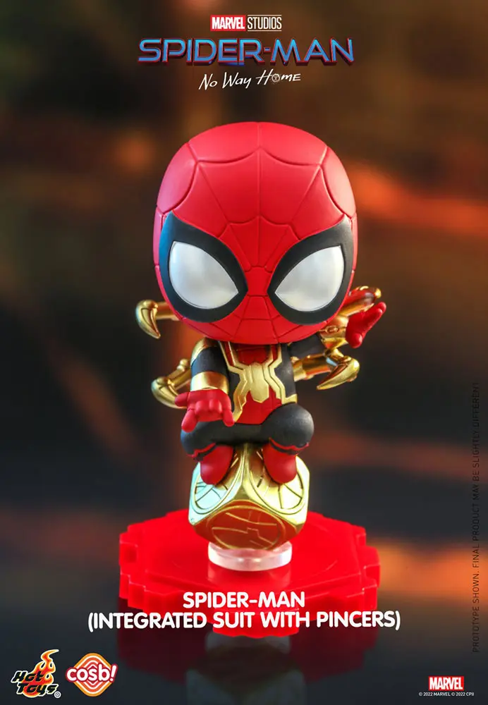 Spider-Man: No Way Home Cosbi Mini Figure Spider-Man (Integrated Suit) 8 cm product photo