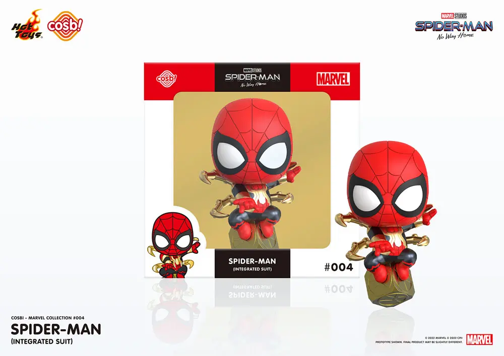 Spider-Man: No Way Home Cosbi Mini Figure Spider-Man (Integrated Suit) 8 cm product photo
