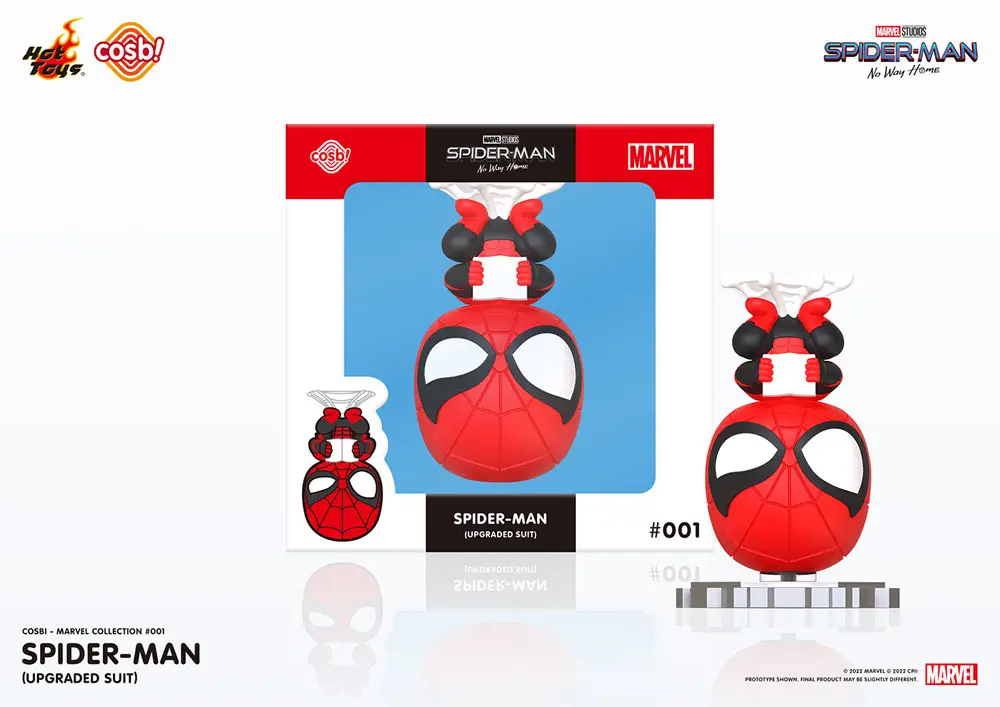 Spider-Man: No Way Home Cosbi Mini Figure Spider-Man (Upgraded Suit) 8 cm product photo