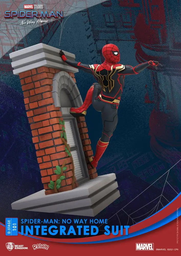 Spider-Man: No Way Home D-Stage PVC Diorama Spider-Man Integrated Suit 16 cm product photo