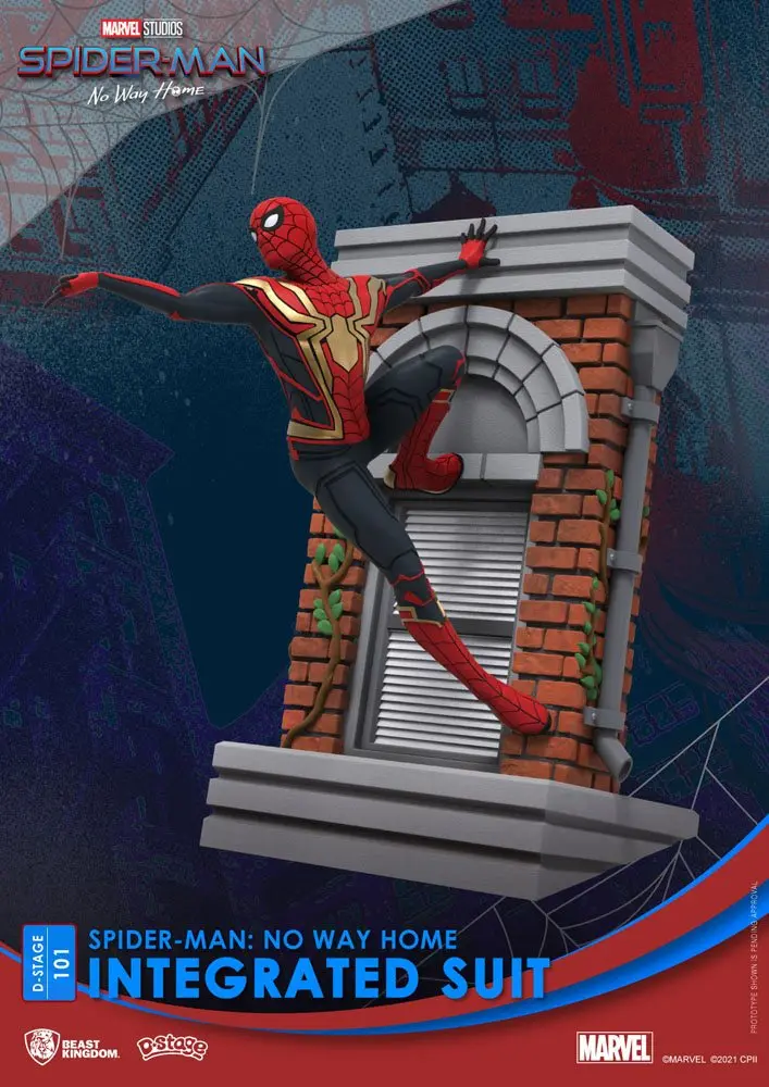 Spider-Man: No Way Home D-Stage PVC Diorama Spider-Man Integrated Suit 16 cm product photo