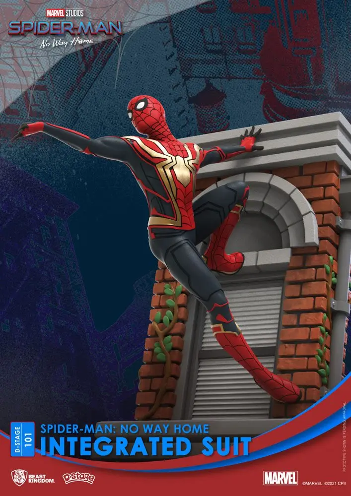 Spider-Man: No Way Home D-Stage PVC Diorama Spider-Man Integrated Suit 16 cm product photo