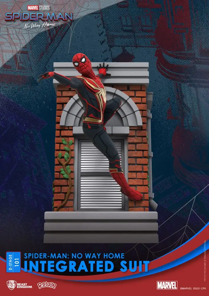 Spider-Man: No Way Home D-Stage PVC Diorama Spider-Man Integrated Suit 16 cm product photo