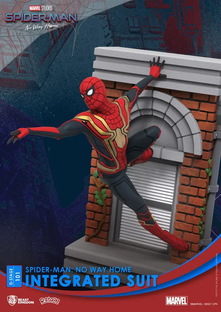 Spider-Man: No Way Home D-Stage PVC Diorama Spider-Man Integrated Suit 16 cm product photo
