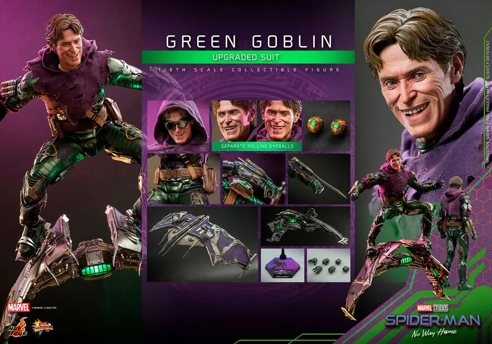 Spider-Man: No Way Home Movie Masterpiece Action Figure 1/6 Green Goblin (Upgraded Suit) 30 cm product photo