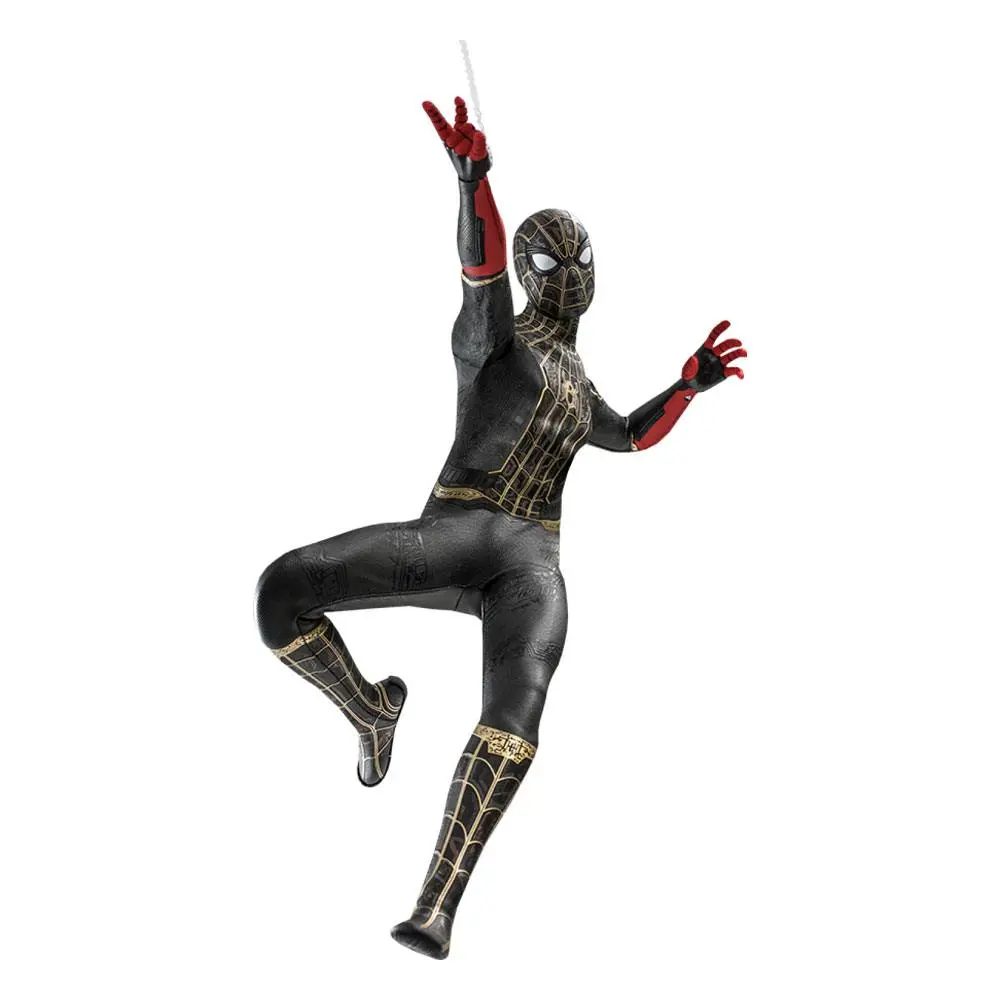 Spider-Man: No Way Home Movie Masterpiece Action Figure 1/6 Spider-Man (Black &amp; Gold Suit) 30 cm product photo