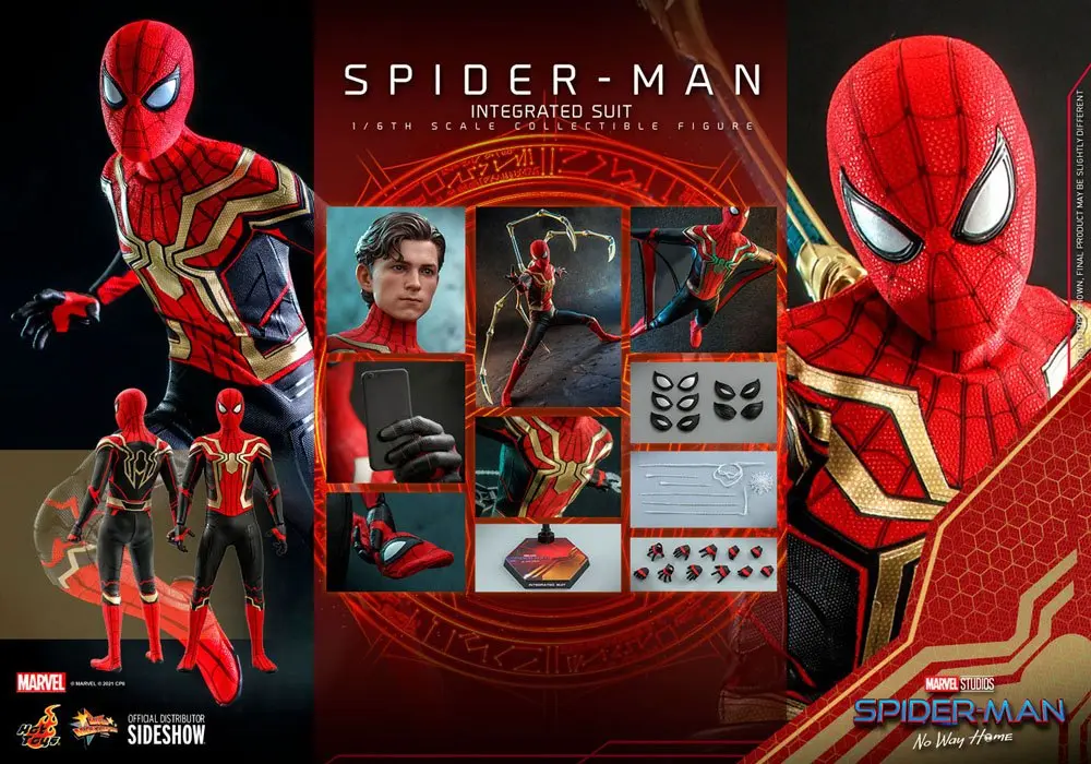Spider-Man: No Way Home Movie Masterpiece Action Figure 1/6 Spider-Man (Integrated Suit) 29 cm product photo