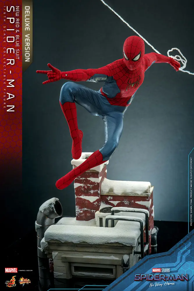 Spider-Man: No Way Home Movie Masterpiece Action Figure 1/6 Spider-Man (New Red and Blue Suit) (Deluxe Version) 28 cm product photo