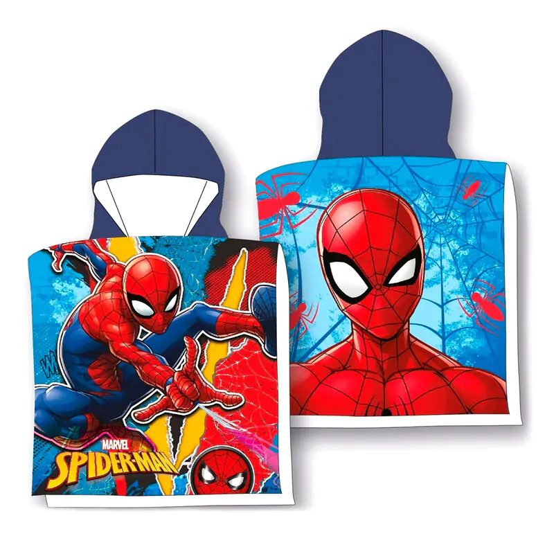 Marvel Spiderman cotton poncho towel product photo