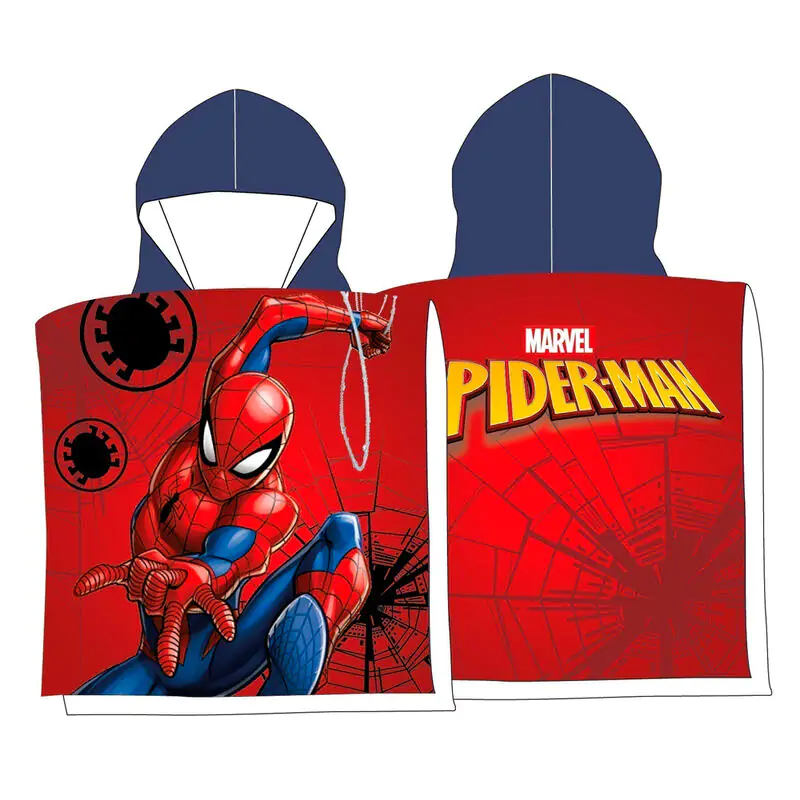 Marvel Spiderman cotton poncho towel termékfotó
