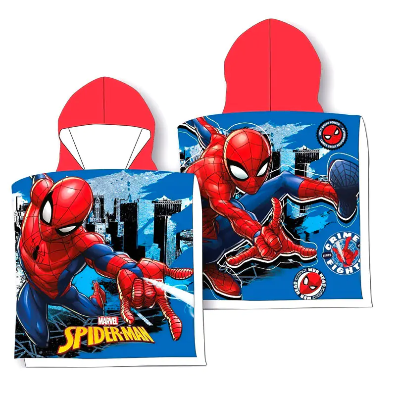 Marvel Spiderman cotton poncho towel termékfotó