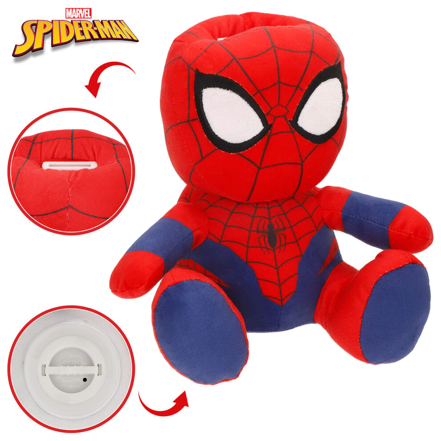 Marvel Spiderman money box plush toy 20cm product photo