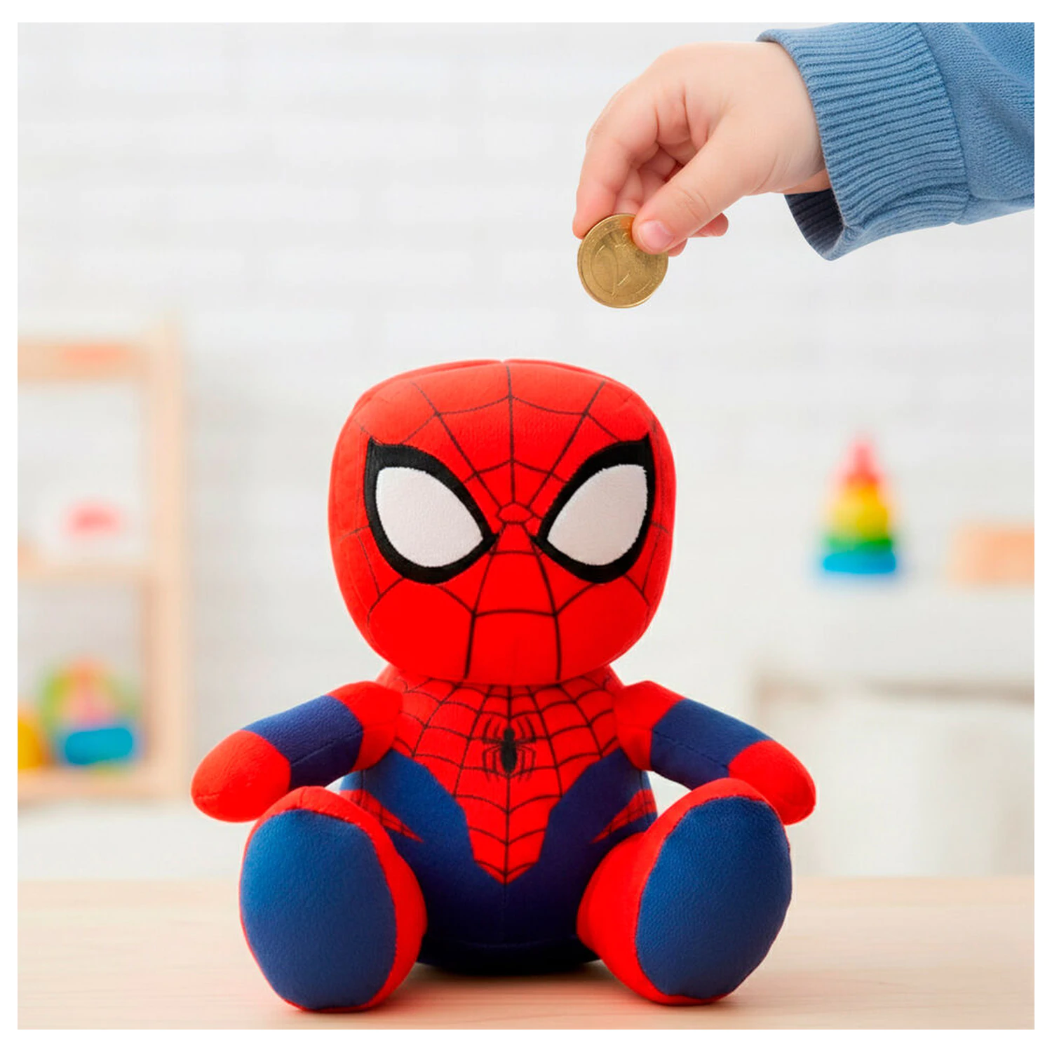 Marvel Spiderman money box plush toy 20cm product photo