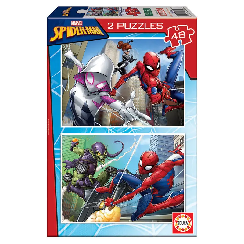 Marvel Spiderman puzzle 2x48pcs termékfotó