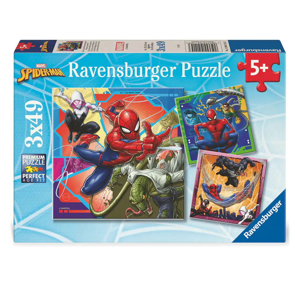 Marvel Spiderman puzzle 3x39pcs product photo