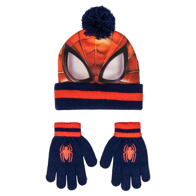 Marvel Spiderman hat and gloves set product photo