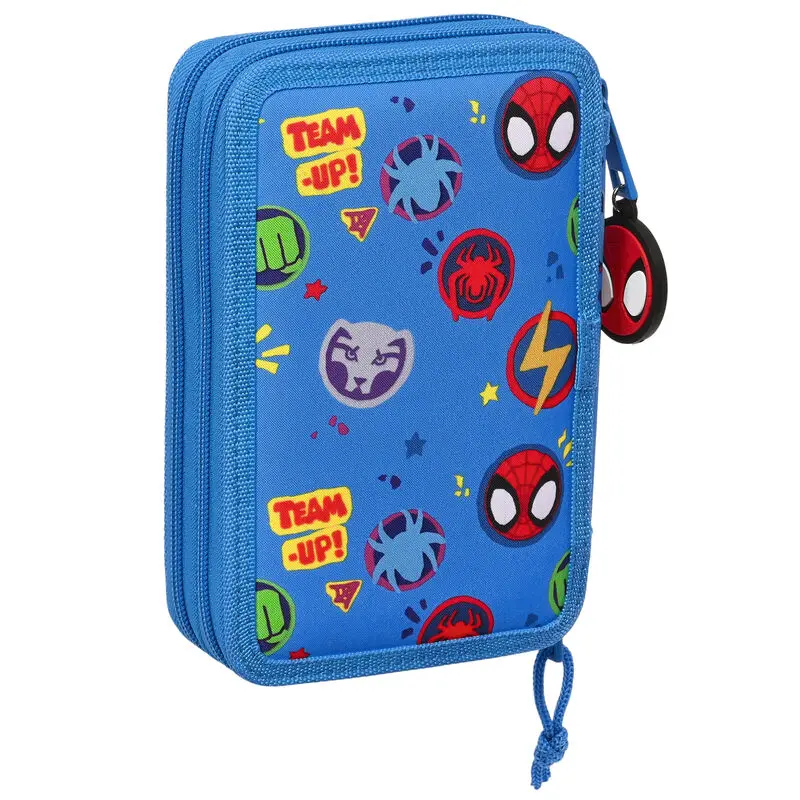 Marvel Spiderman Spidey Team Up double pencil case 28pcs product photo